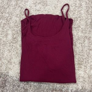 Maroon tank top Size S